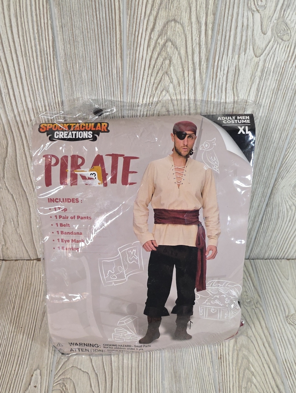 Spooktacular Creations Men's Pirate Halloween Costume Adult Size XL